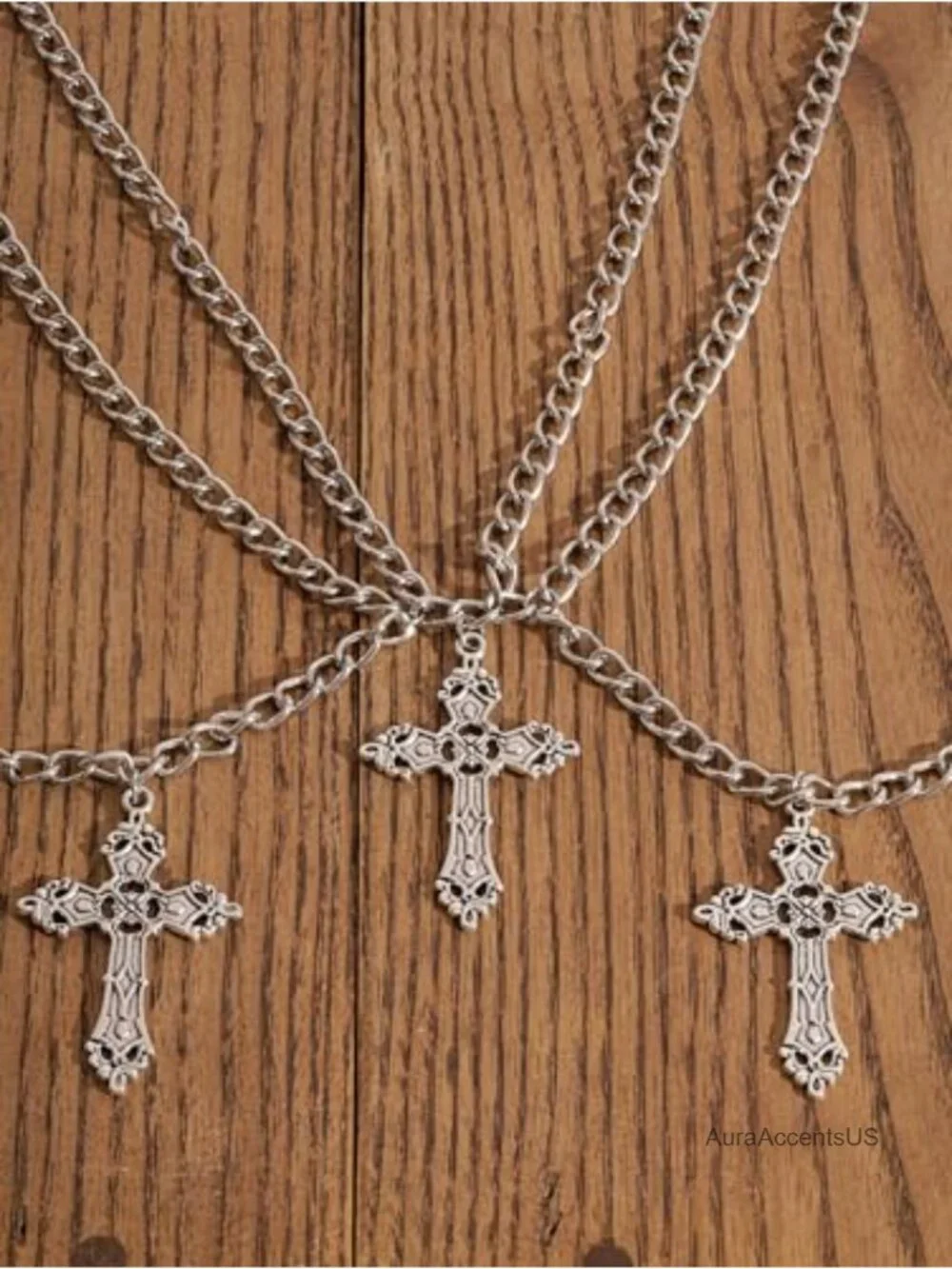Gothic Cross Waist Chain Belt Punk Grunge Accessory Zinc Alloy